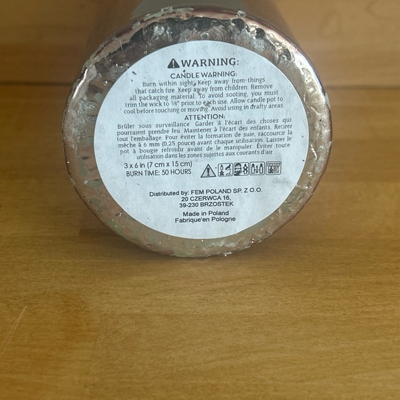 Fem shiny ombré pink candle - Picture 4 of 14